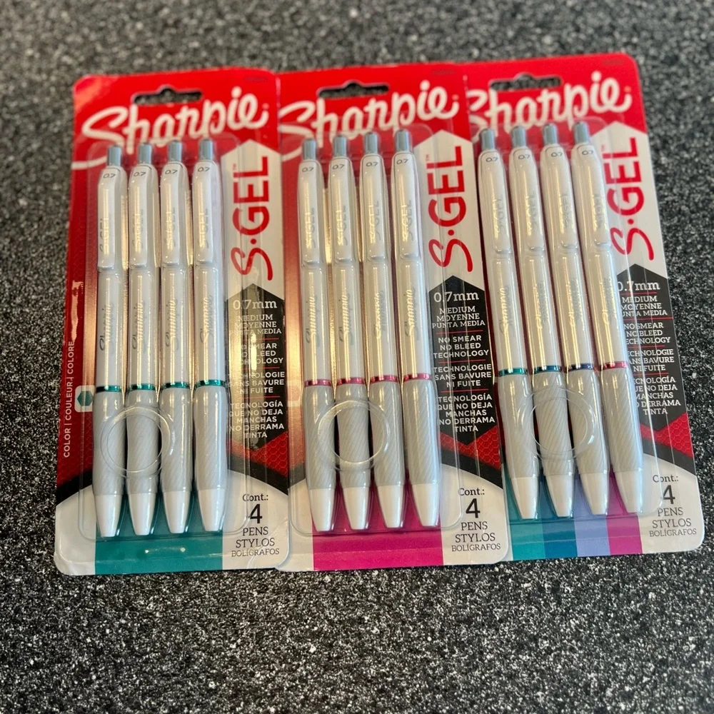 3 packs Sharpie S- Gel Pens, Medium Point 0.7mm
(4 count) Mixed Colors - Picture 2 of 8